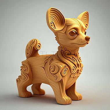 3D model Russian toy dog (STL)